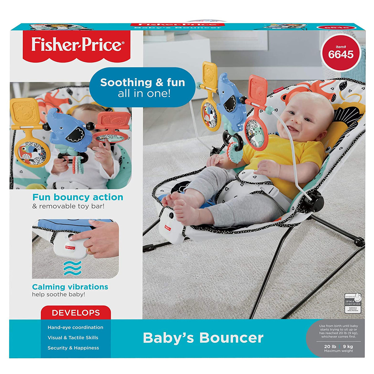 FISHER PRICE BABY BOUNCER - GDP59