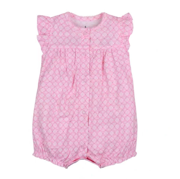 BABY CASUAL BUTTON DOWN SHORT ROMPER