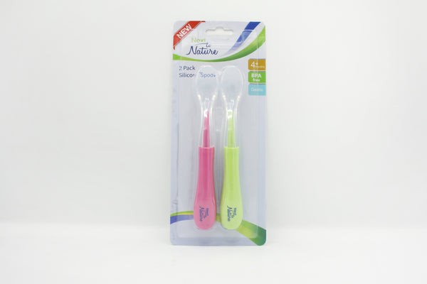 BABY SILICONE SPOON PACK 2 - 30329