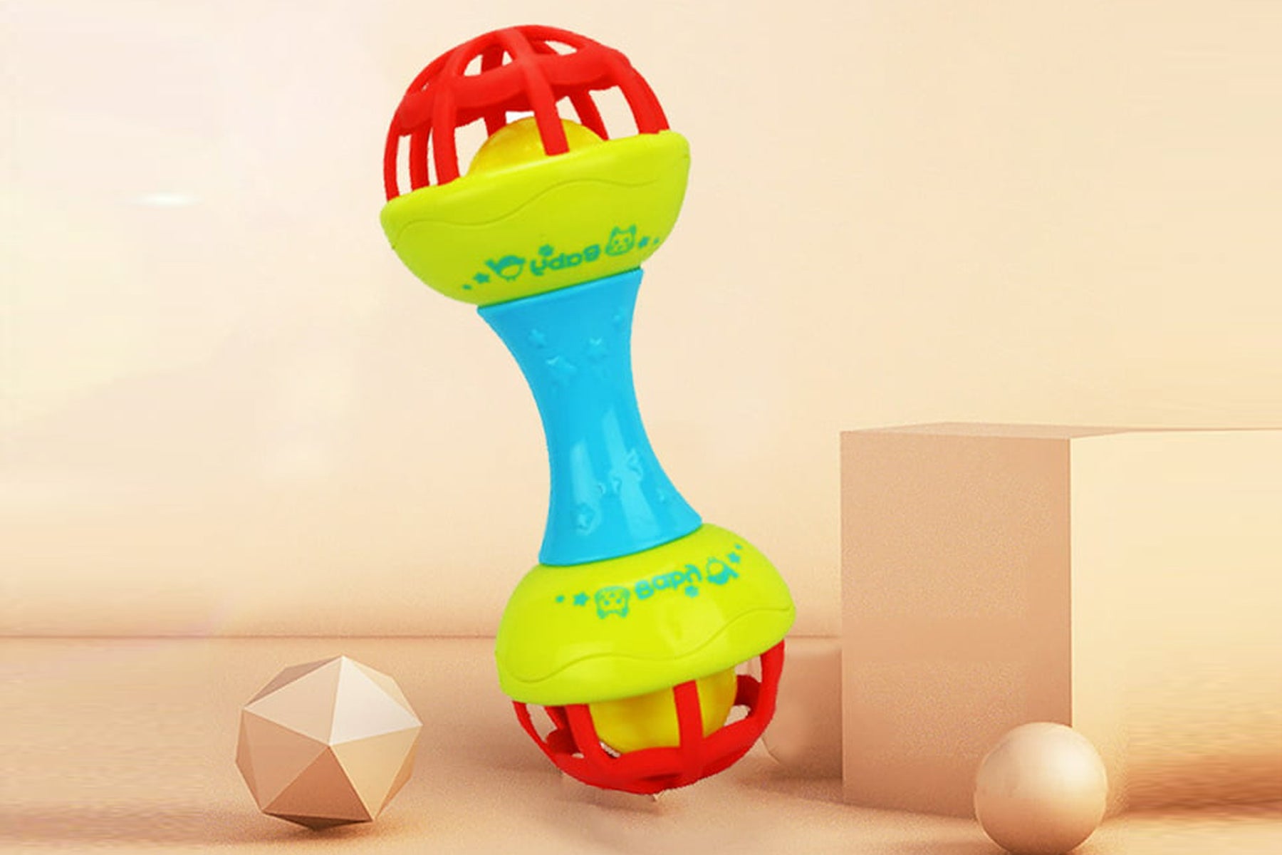 BABY HAND RATTLE DUMBBELL - 30875