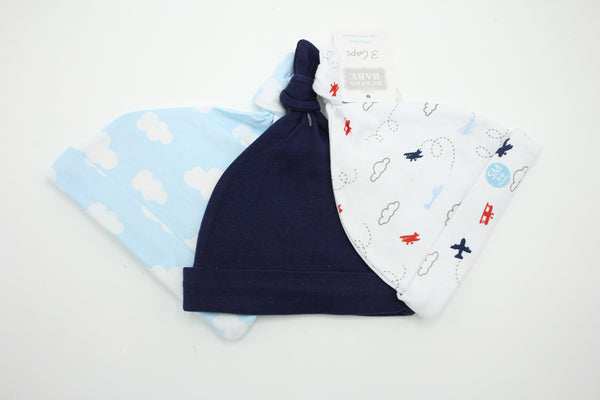 BABY KNOTTED CAPS PACK 3 - 31853