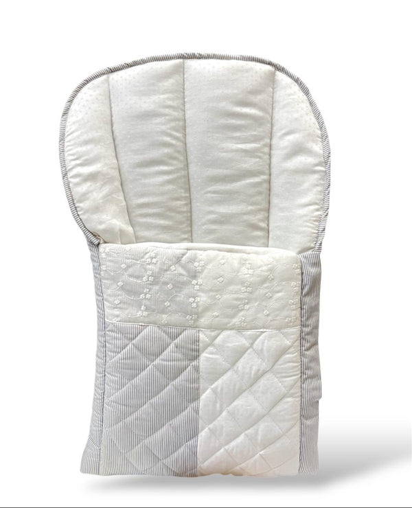 BABY EMBROIDED STRIPED CARRY NEST