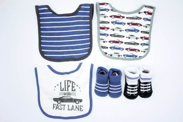 BABY BIBS & BOOTIES SET  - 31714