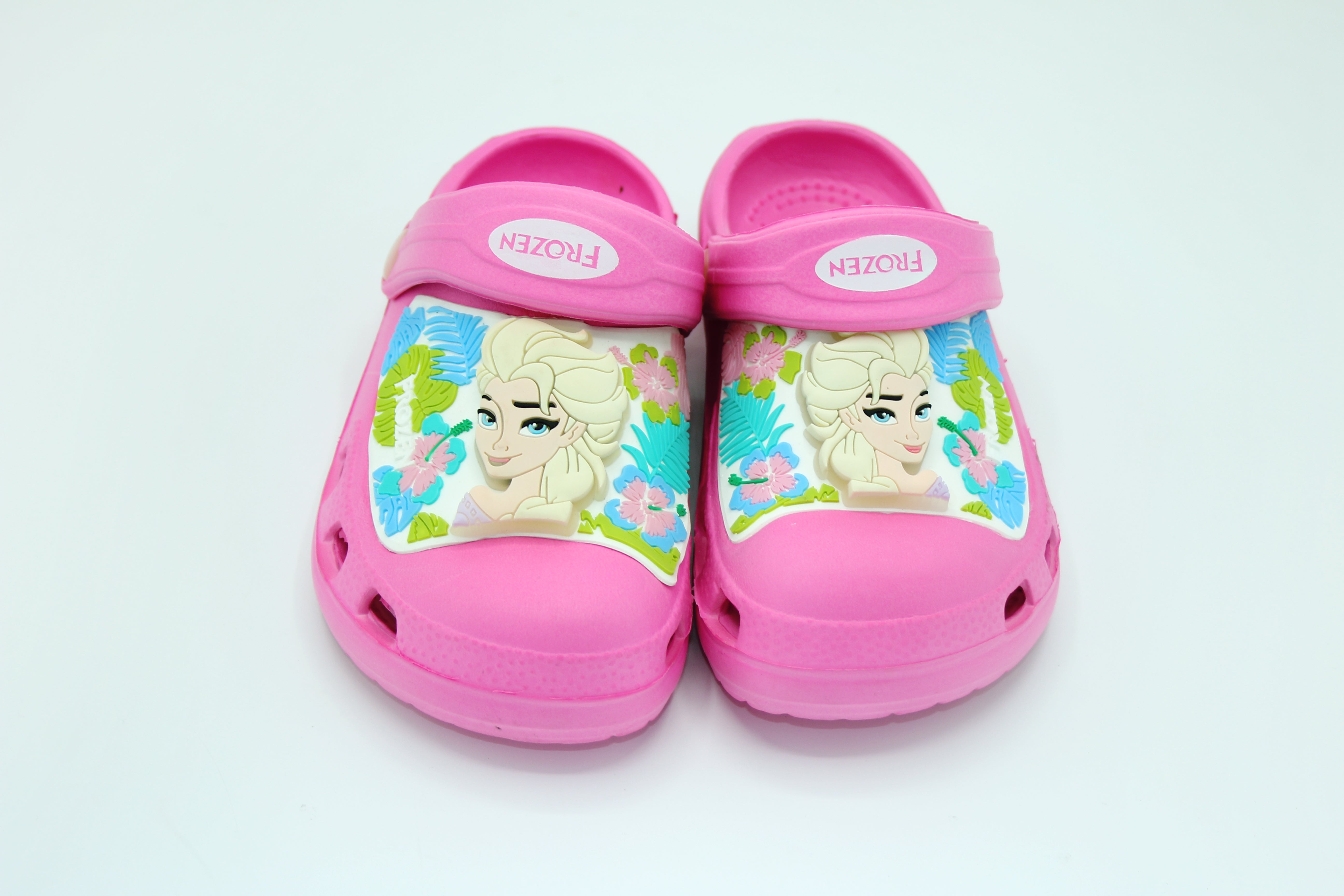 GIRL CHARACTER LIGHTING RUBBER CROCS - 31743