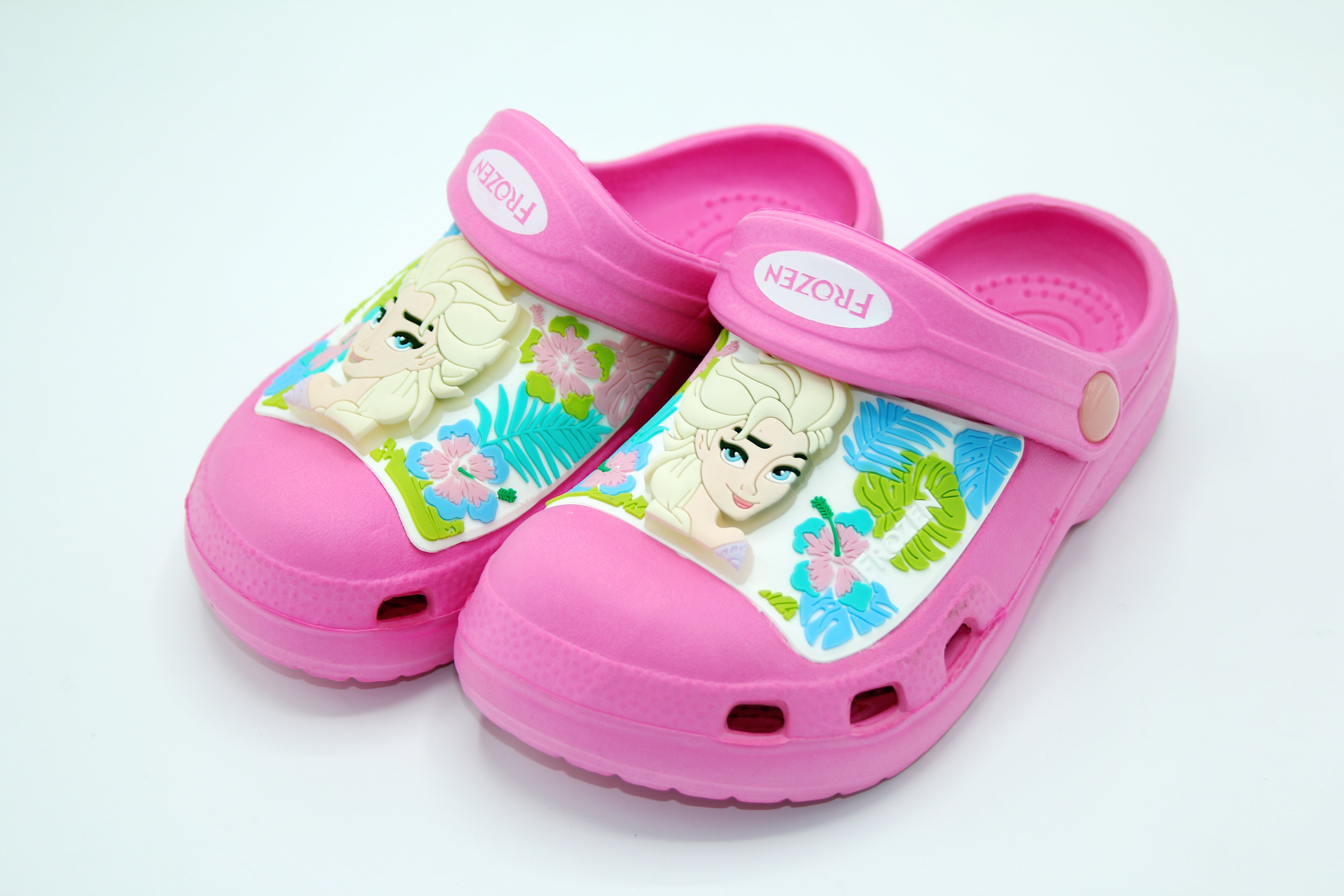 GIRL CHARACTER LIGHTING RUBBER CROCS - 31743