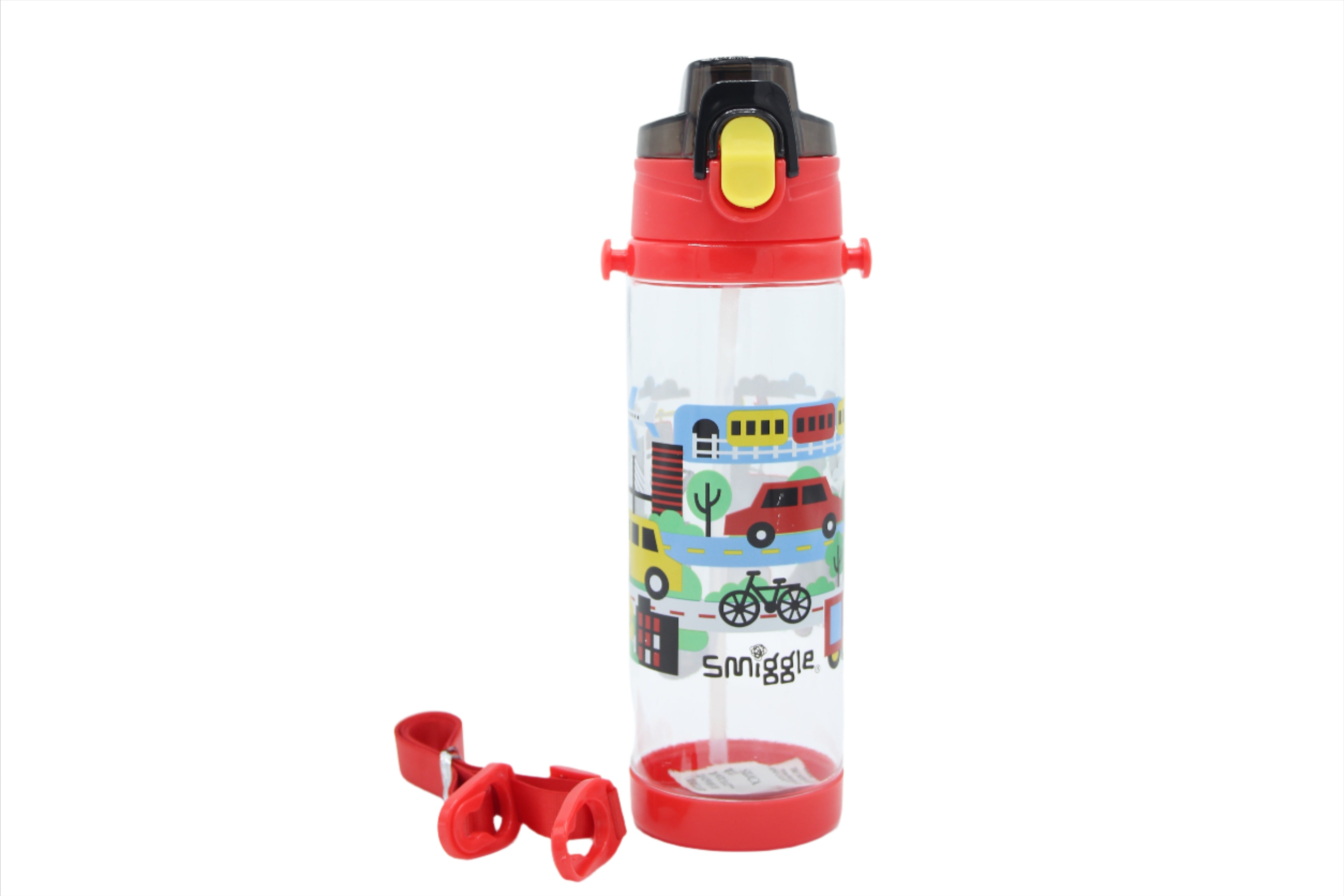 PLASTIC DRINKING BOTTLE W STRAW - 31866/31869