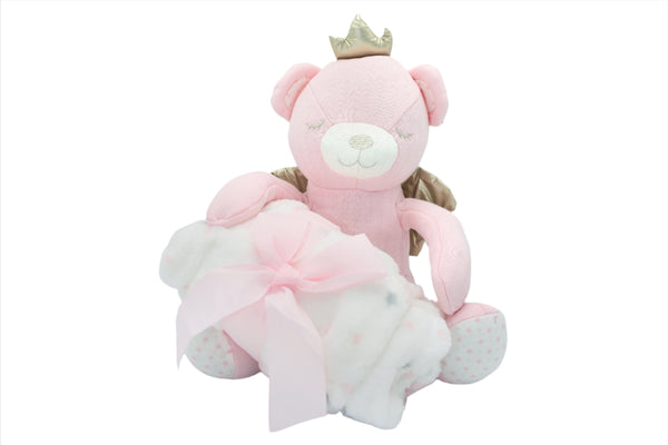 BABY SOFT BLANKET W TOY