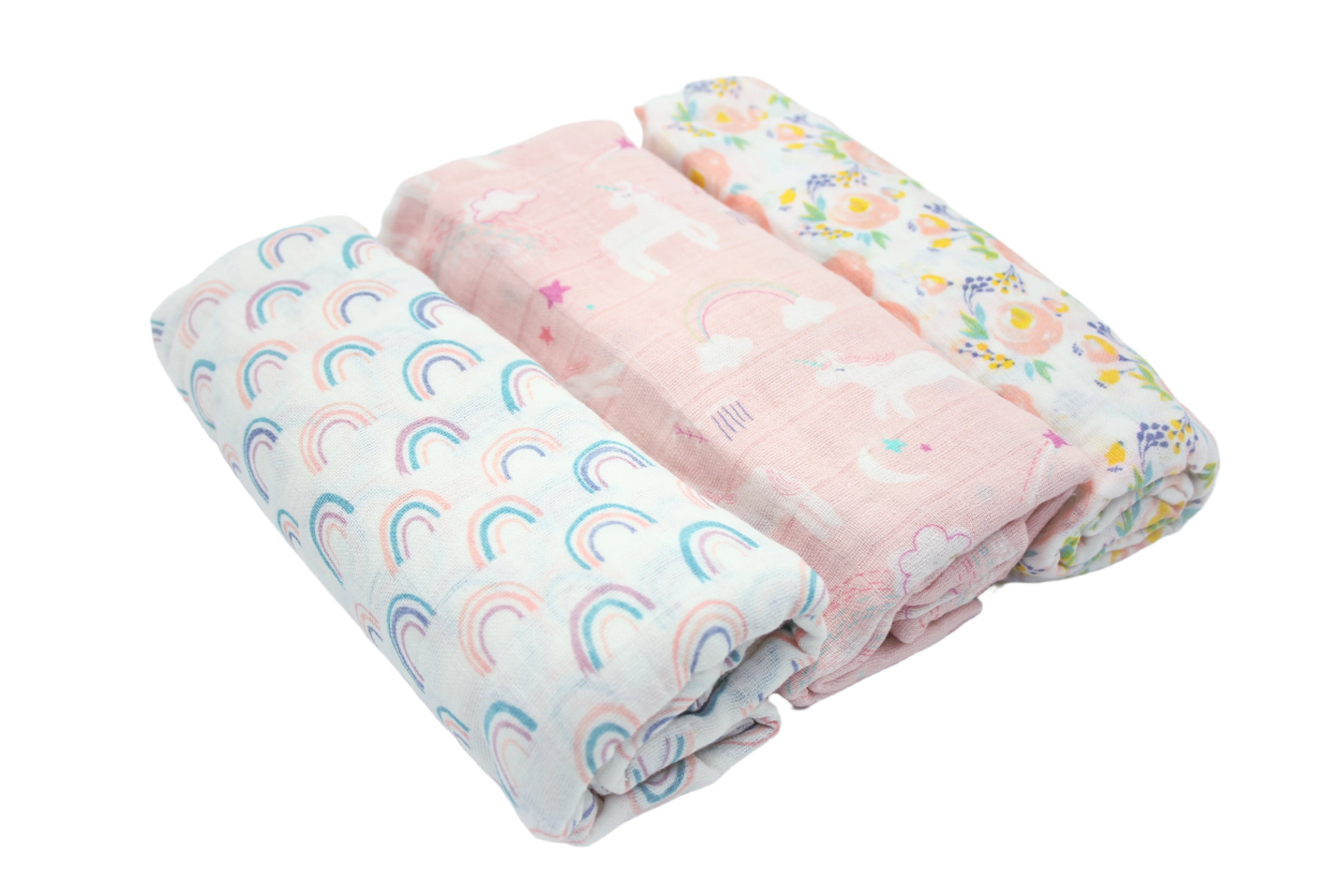 BABY MUSLIN WRAPPING SHEETS PACK 3 - 31959