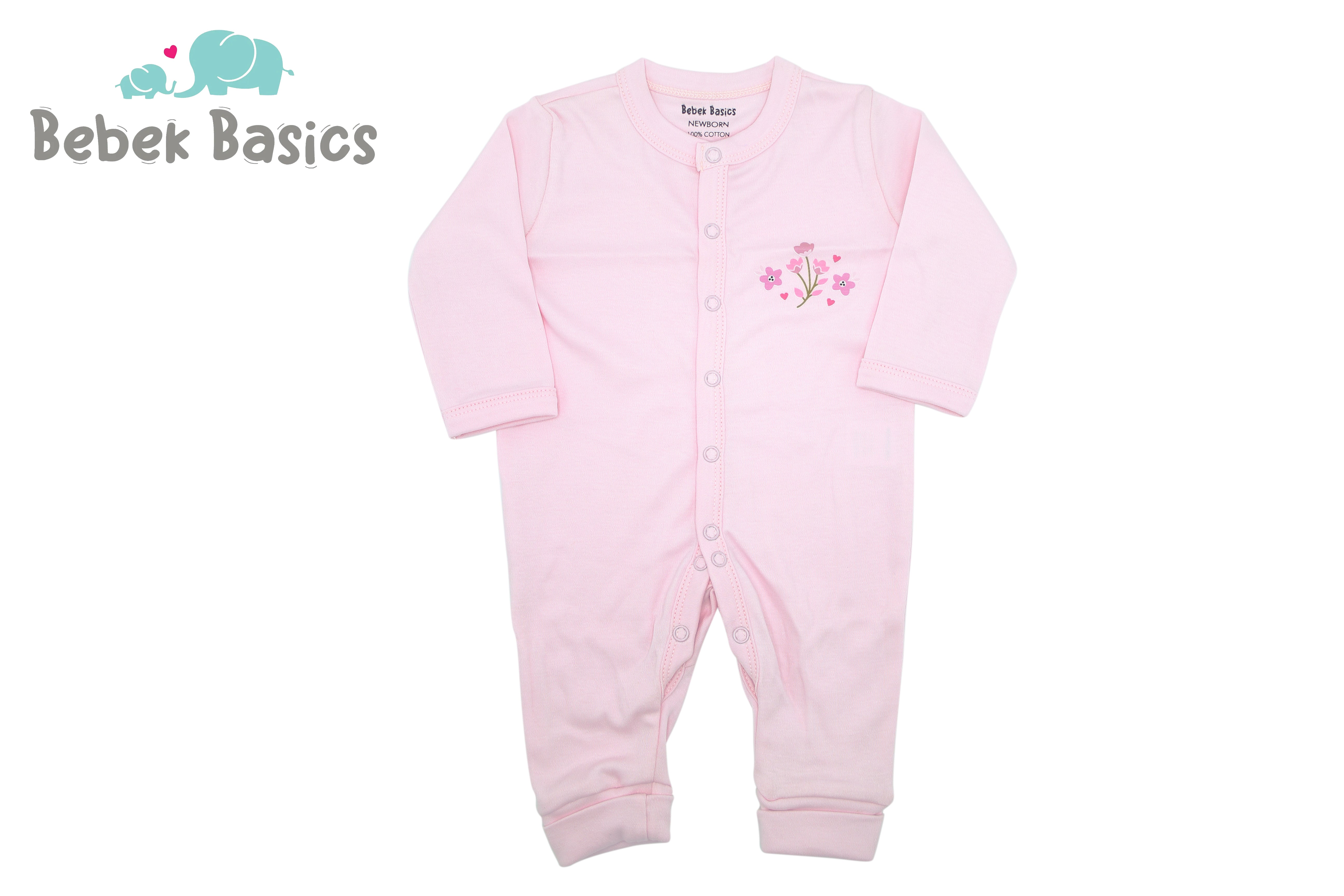 BABY FLORAL OPEN FEET ROMPERS - 32002