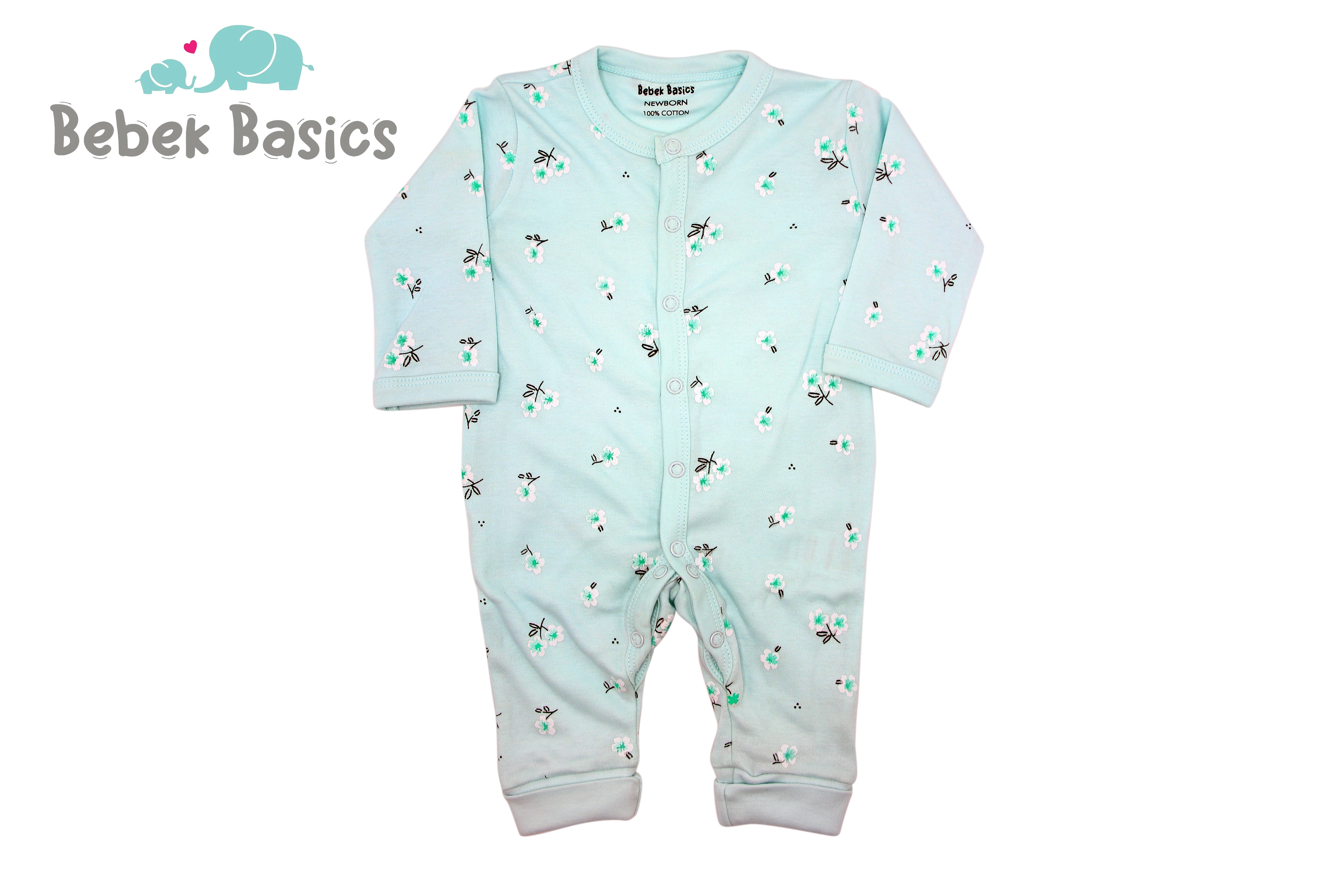 BABY FLORAL OPEN FEET ROMPERS - 32002