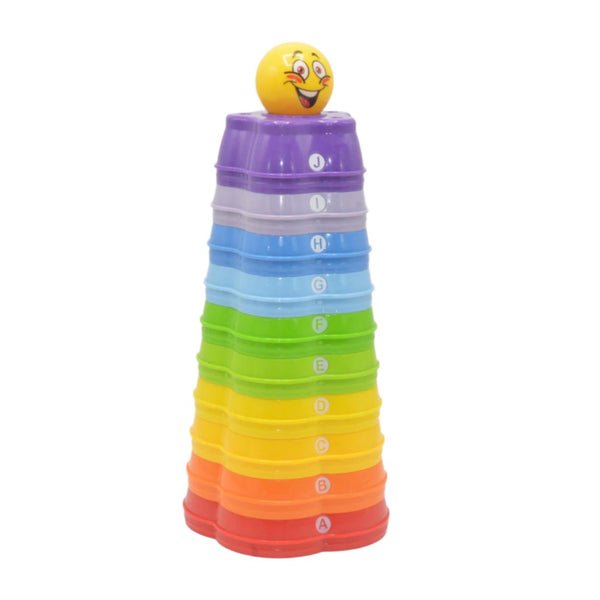 BABY MULTI COLOURED RAINBOW STACKER TOY - 32166