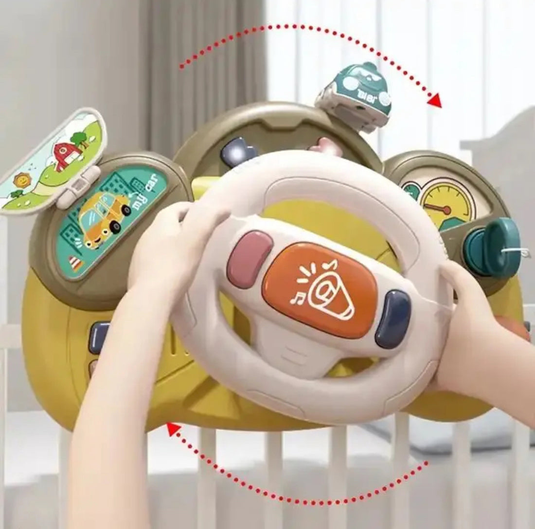 BABY MULTIFUNCTIONAL MUSICAL STEERING WHEEL