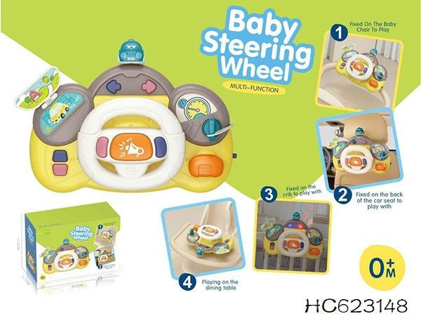 BABY MULTIFUNCTIONAL MUSICAL STEERING WHEEL