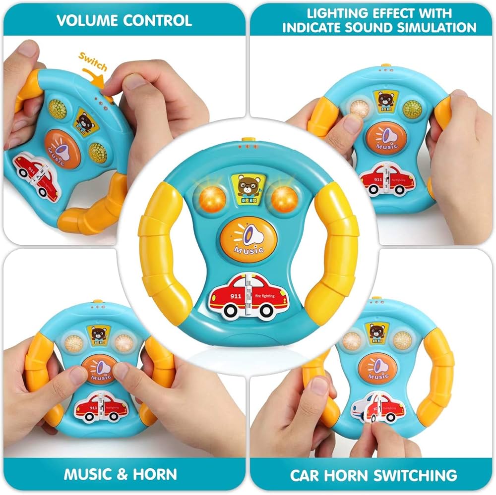 BABY MULTIFUNCTIONAL MUSICAL STEERING WHEEL