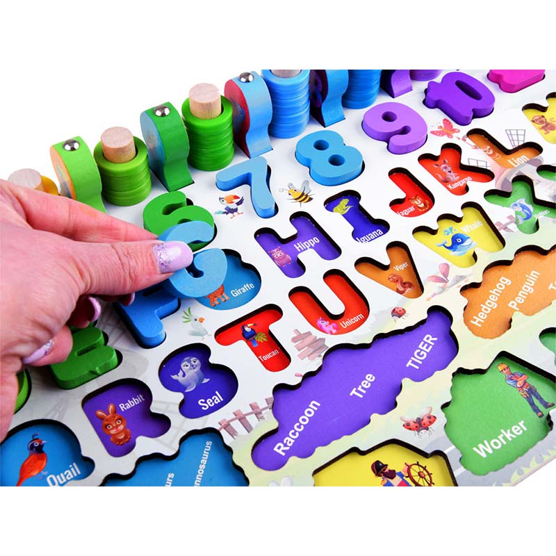 BABY PRE-SCHOOL EDUCATIONAL WOODEN BOARD - 32179