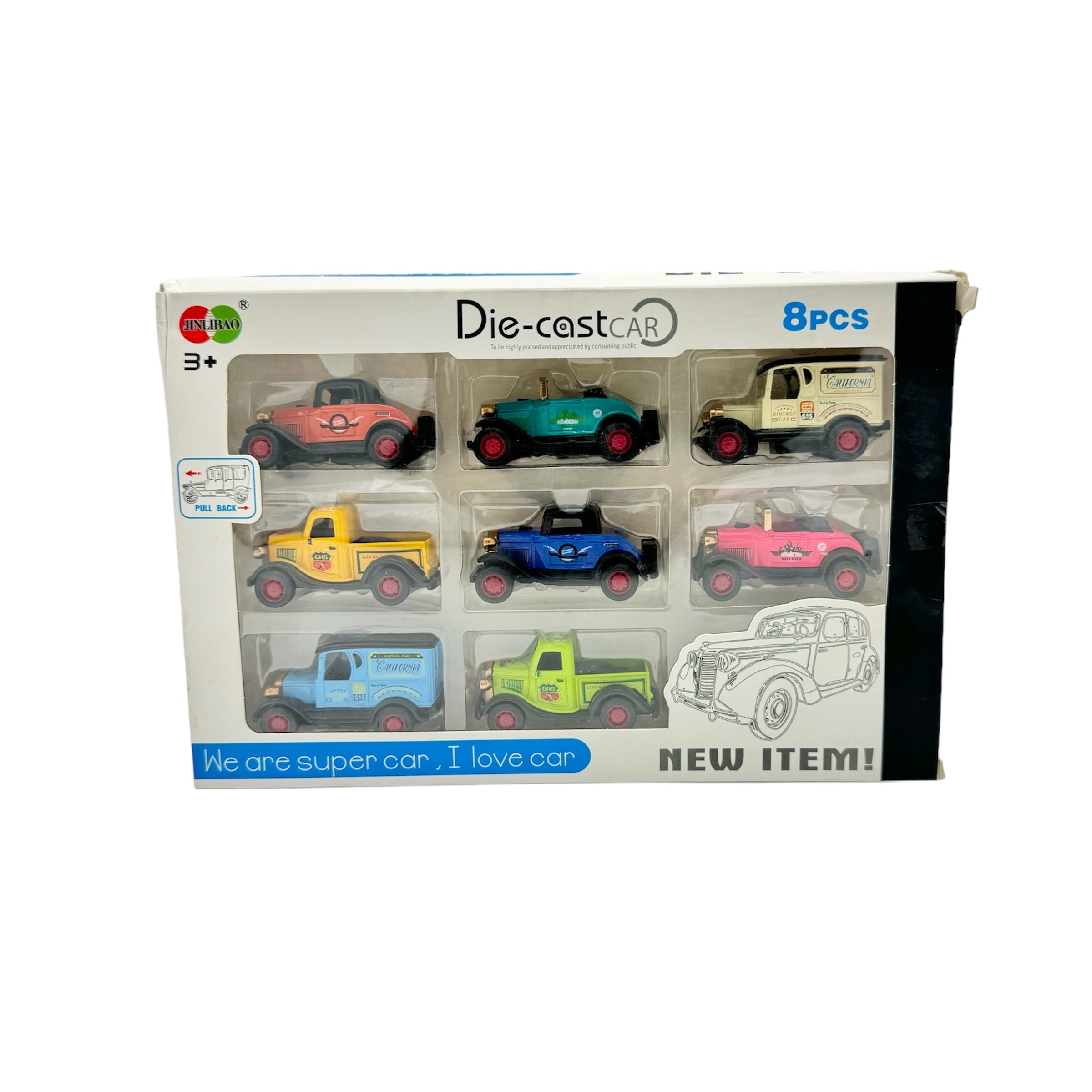 BABY MINI DINKY CARS PACK 8  - 32205