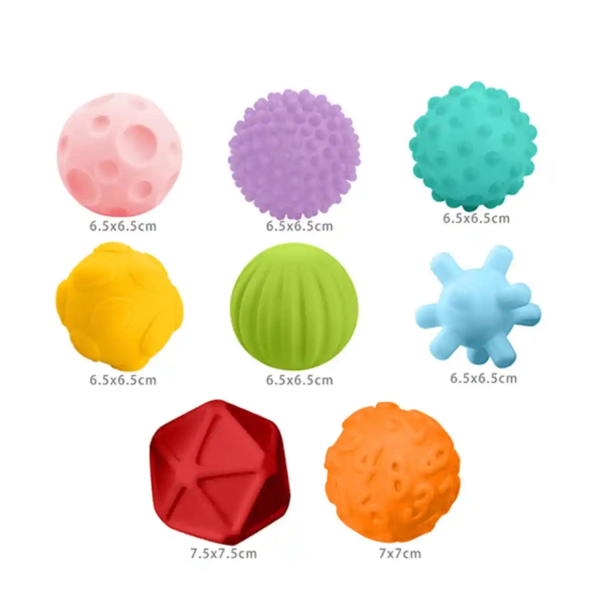 BABY TEXTURED BALLS PACK 8 - 32209