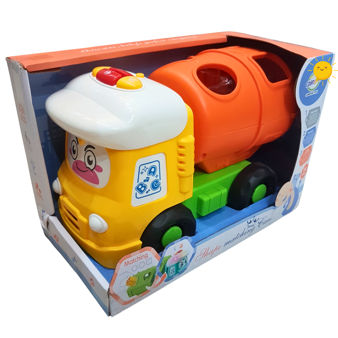 BABY MUSICAL CONSTRUCTION TRUCK W SHAPES - 32213