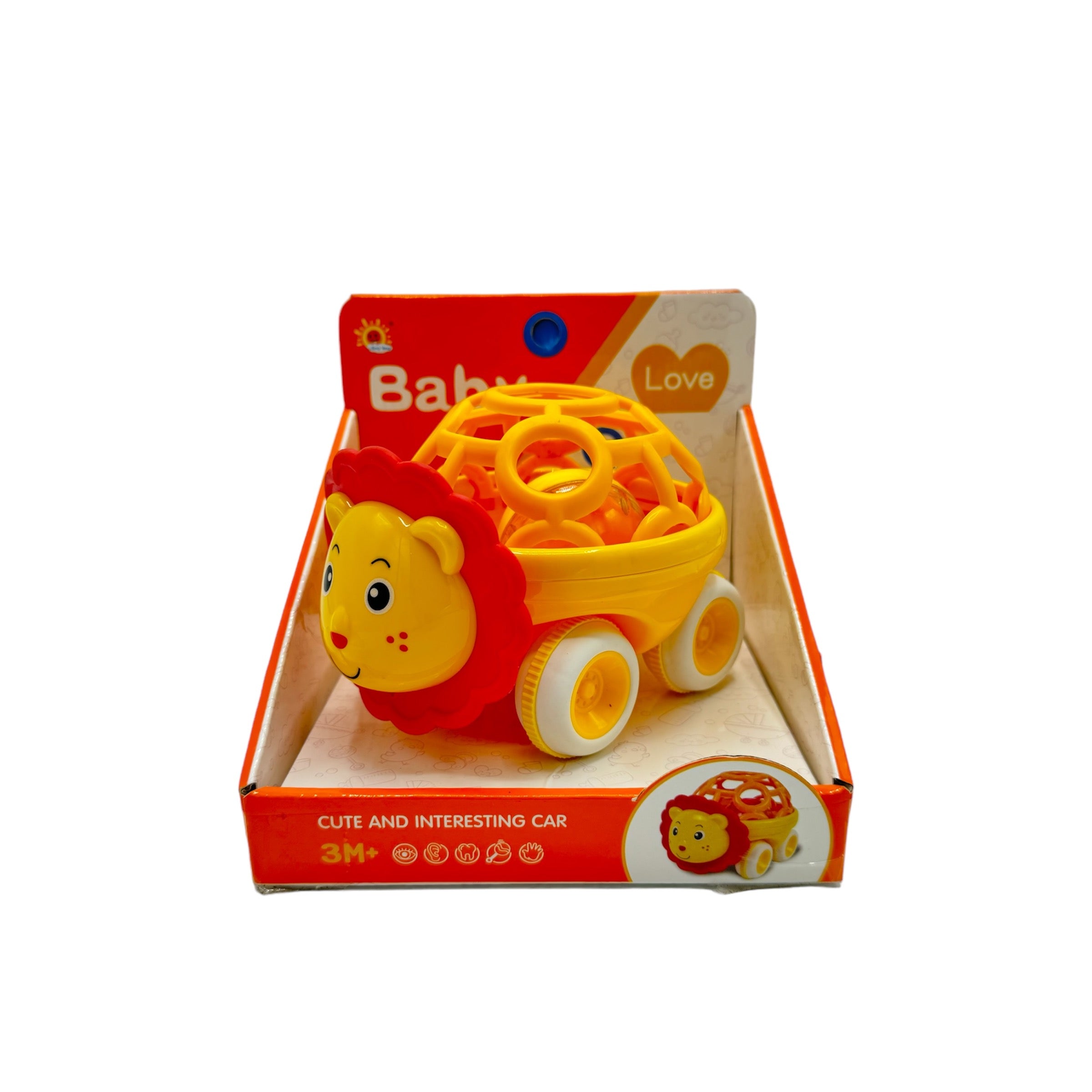 BABY LION RATTLE CAR - 32221