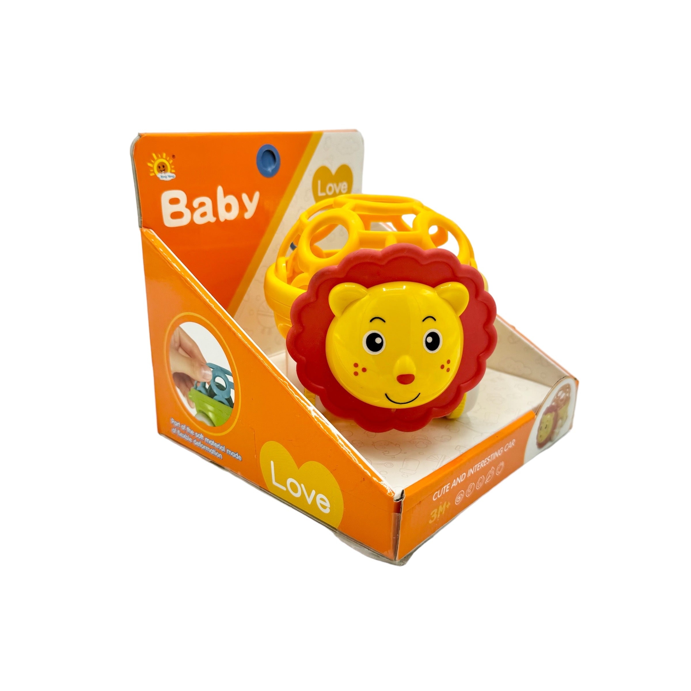 BABY LION RATTLE CAR - 32221