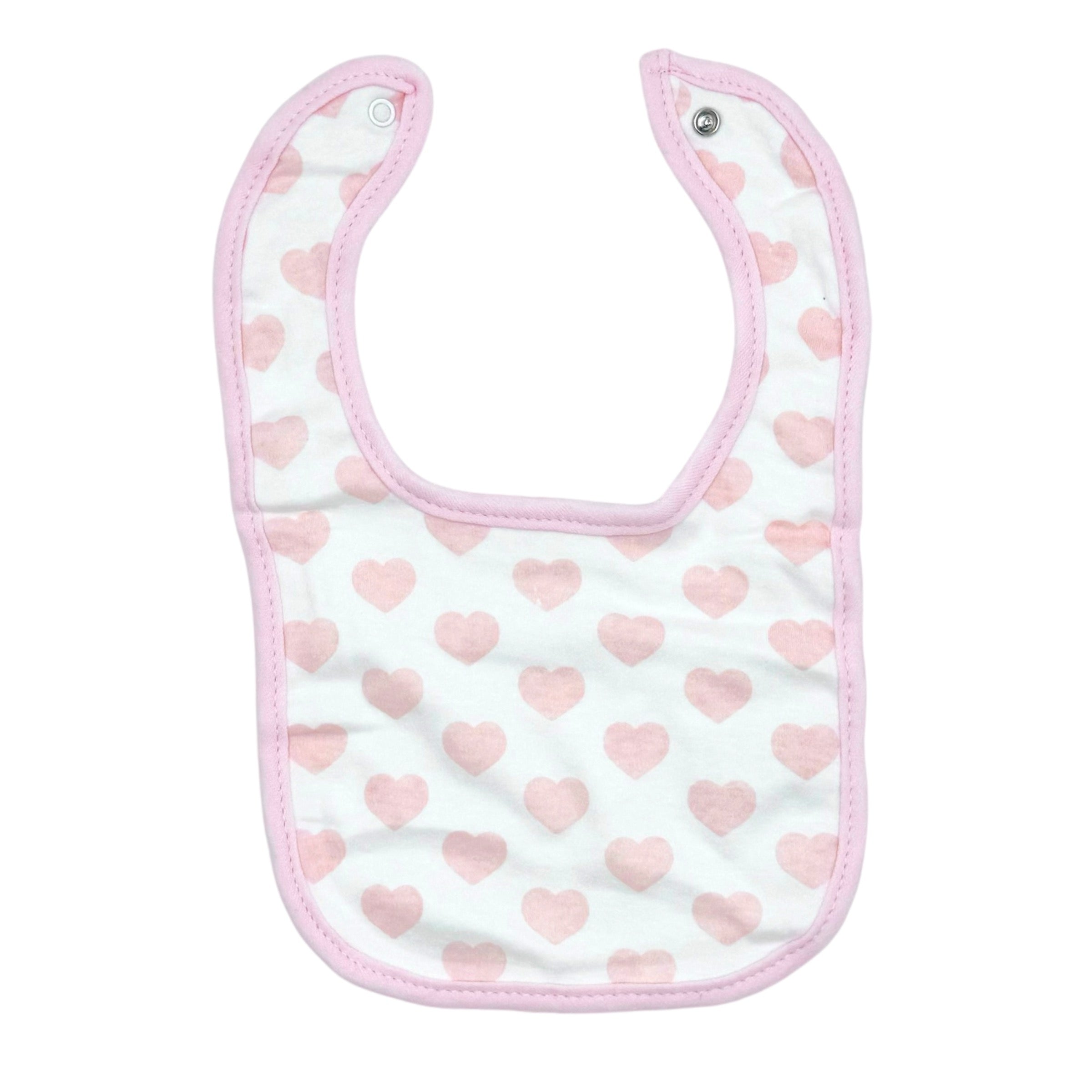 BABY HEART THEMED BIBS PACK 5