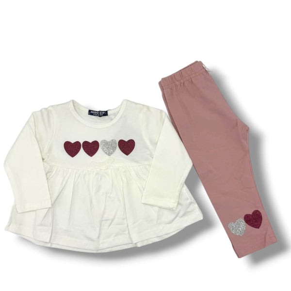 GIRL HEART THEMED 2 PCS SUIT