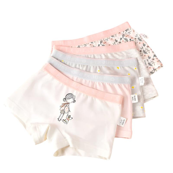 GIRL BOXERS MULTI-COLOURED  PACK 5