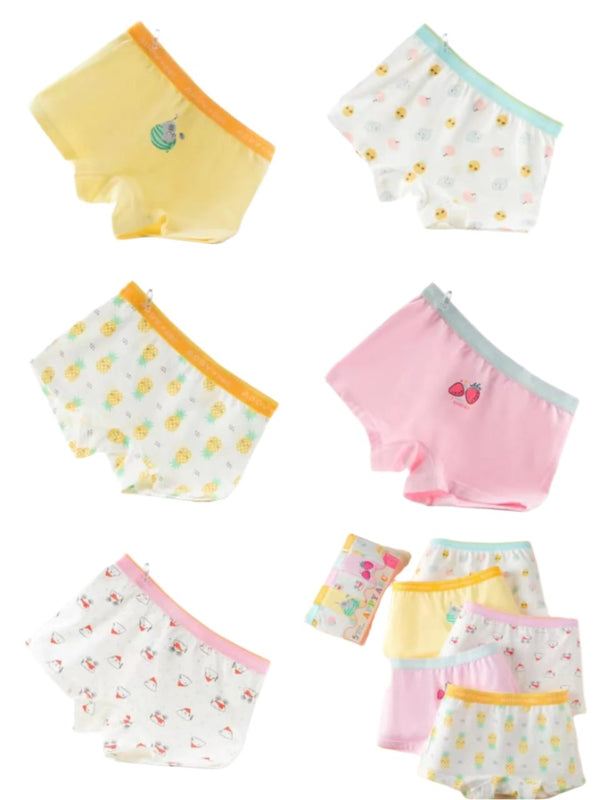 GIRLS BOXERS MULTI-COLOURED PACK 5