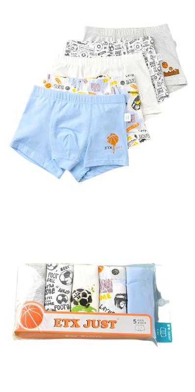 BOYS BOXERS MULTI-COLOURED PACK 5