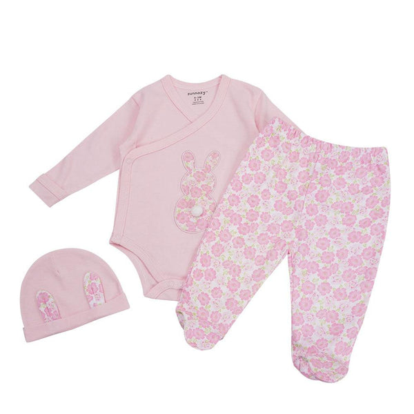 BABY FLORAL 3 PCS SUIT