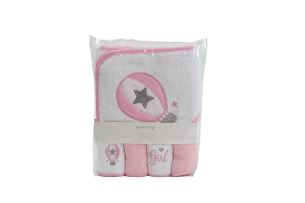 BABY BATH & FACE TOWELS SET