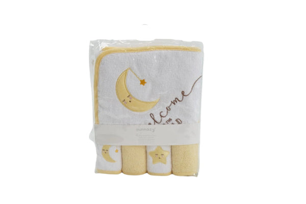 BABY BATH & FACE TOWELS SET