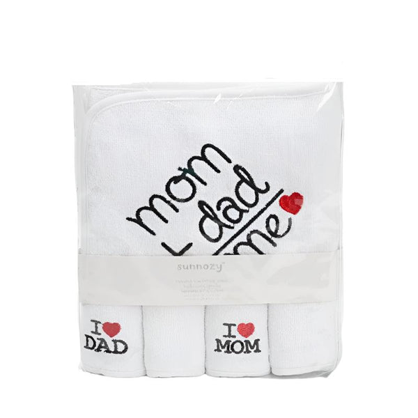 BABY BATH & FACE TOWELS SET