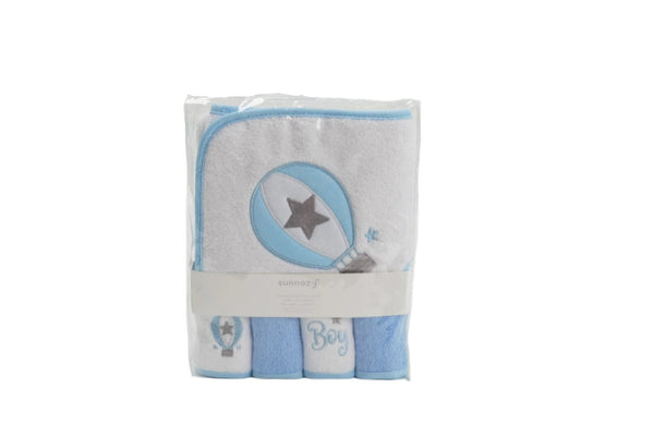 BABY BATH & FACE TOWELS SET