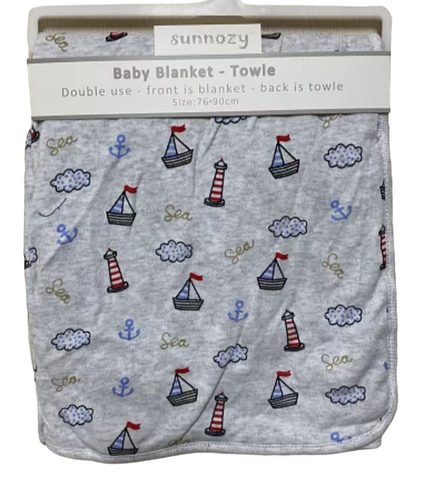 BABY 2 IN 1 BLANKET + TOWEL