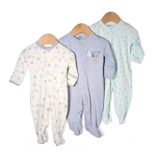 M&P BABY SOFT COZY ROMPERS PACK 3