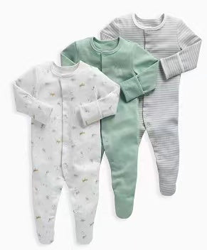 M&P BABY SOFT COZY ROMPERS PACK 3