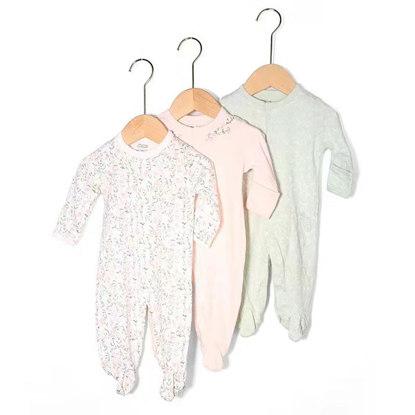 M&P BABY SOFT COZY ROMPERS PACK 3