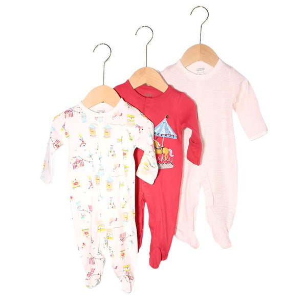 M&P BABY SOFT COZY ROMPERS PACK 3