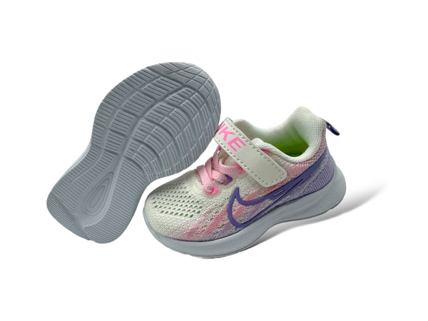 GIRLS COMFY TRI-COLOURED RUNNERS