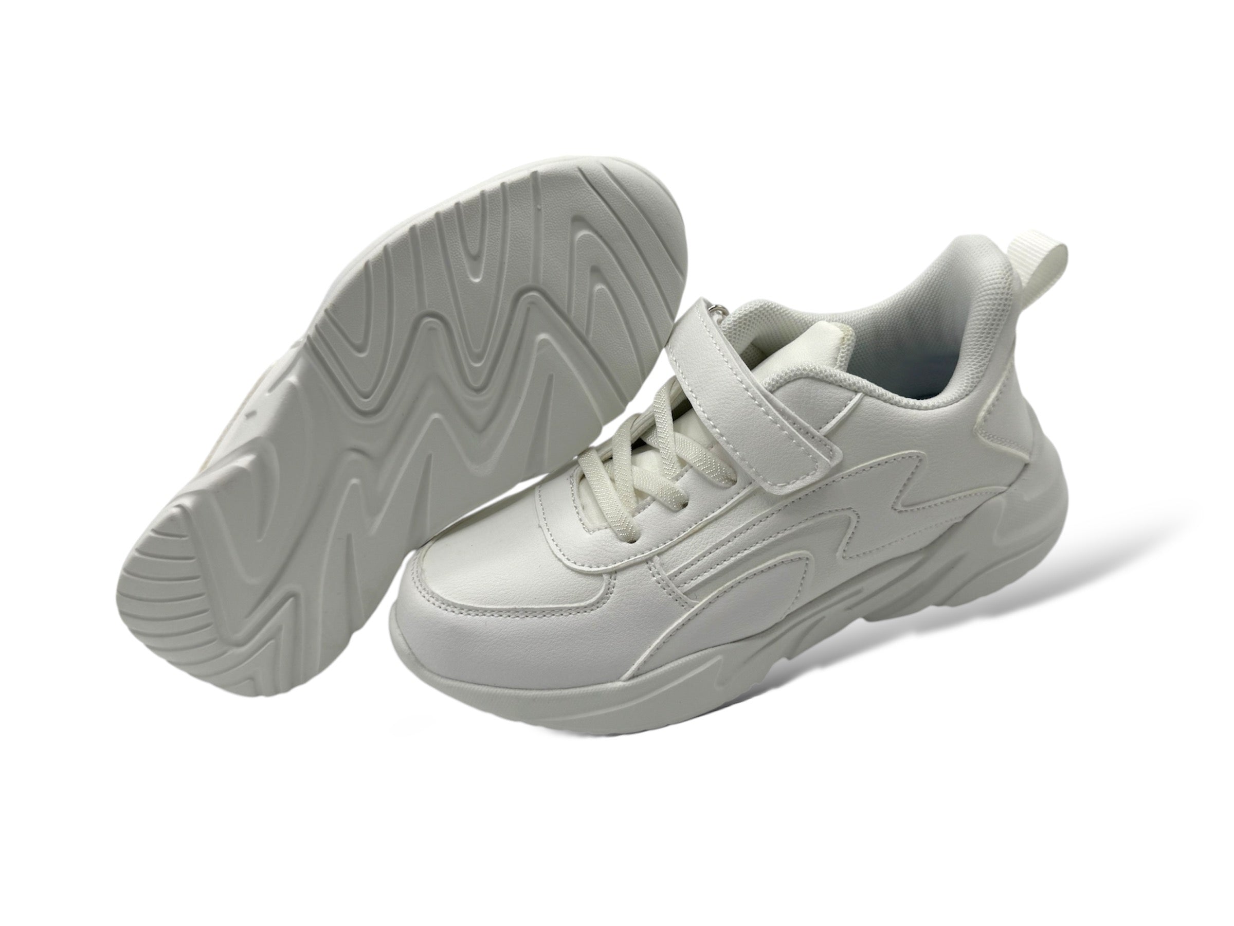 KIDS SNUG WHITE SNEAKERS