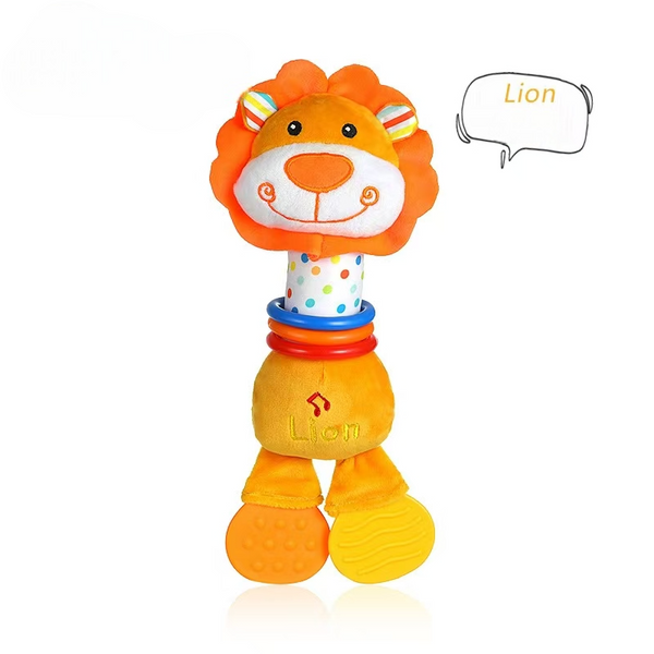 BABY SOFT MUSICAL LION W TEETHER