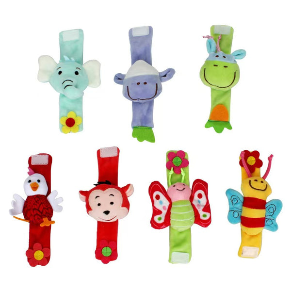 BABY ANIMAL WRIST RATTLES