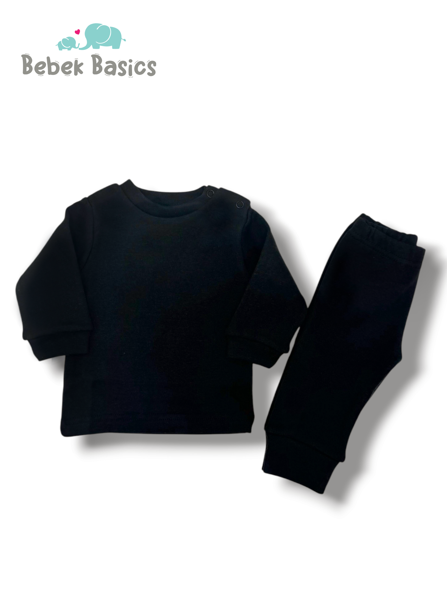 BABY COZY THERMAL SUIT BLACK