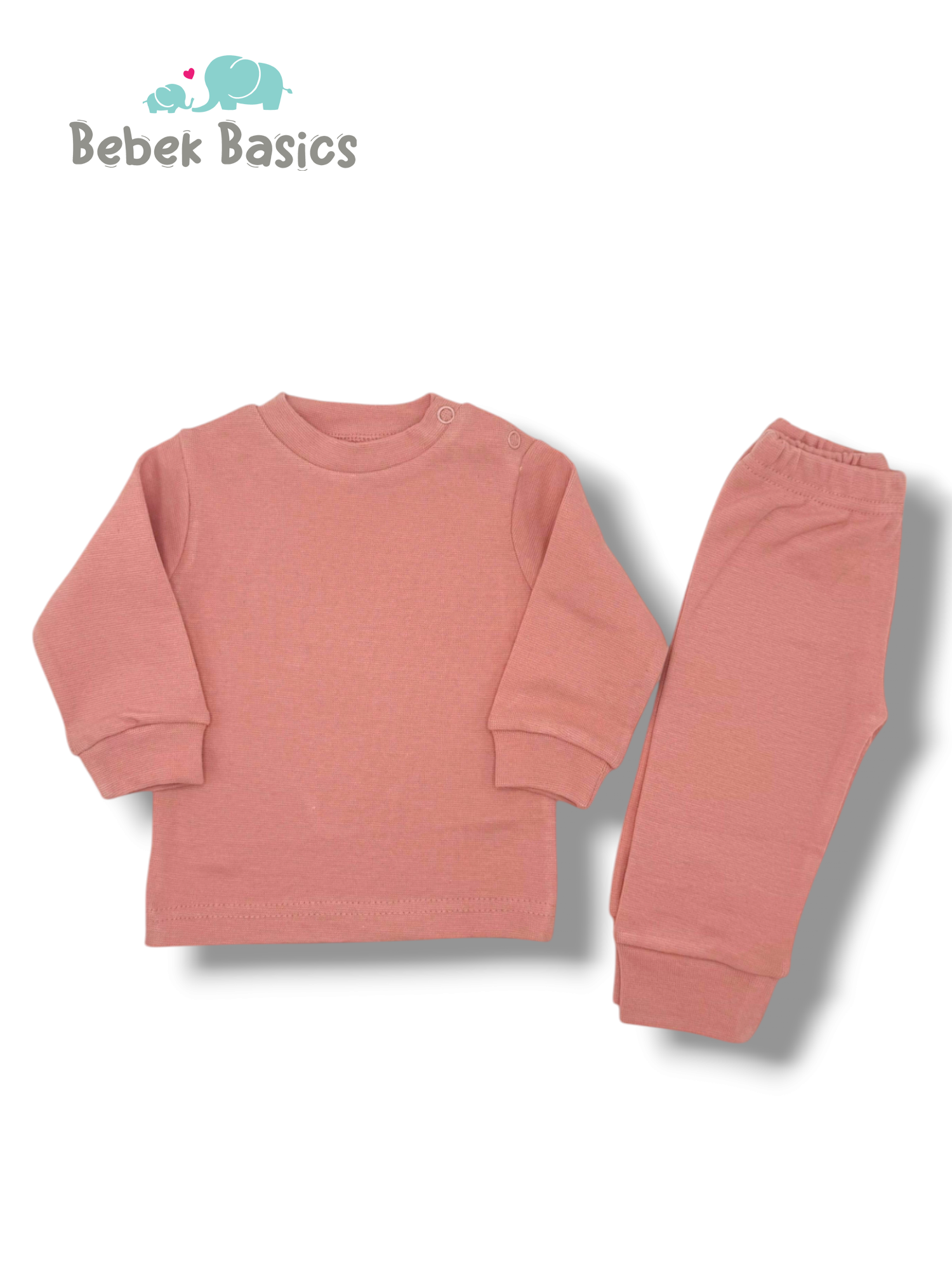 BABY COZY THERMAL SUIT PINK