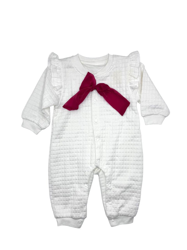 BABY COZY WINTER TEXTURED ROMPER