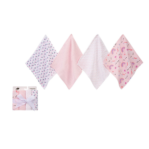 BABY SOFT FACE TOWELS PACK 4