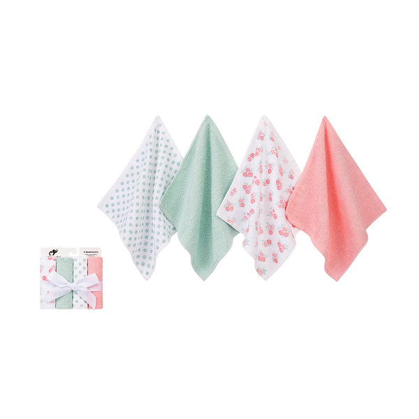 BABY SOFT FACE TOWELS PACK 4