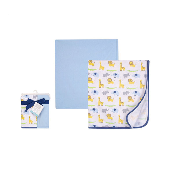 BABY COTTON SWADDLE BLANKETS PACK 2