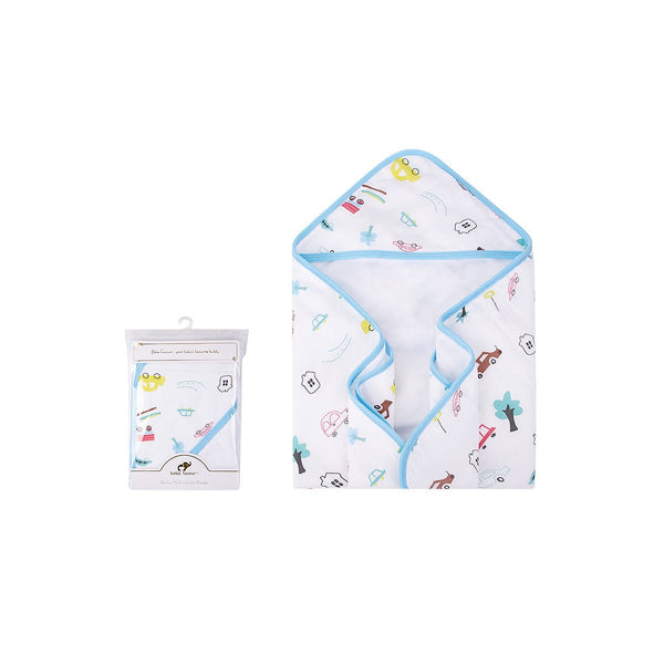 BABY SOFT MUSLIN HOODED WRAPPING SHEET